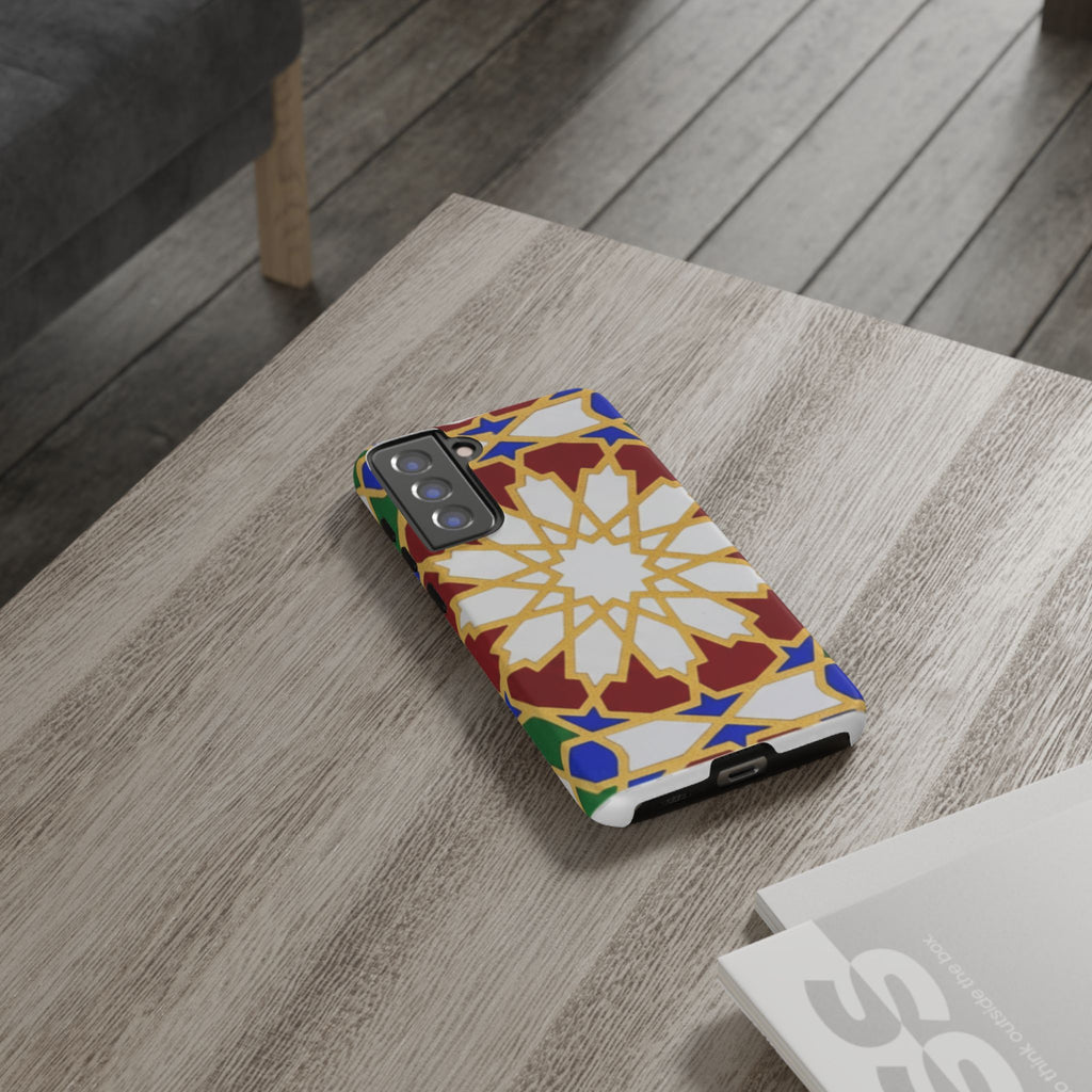 Geometric Moroccan Pattern Tough Case | Colorful Mosaic Phone Cover