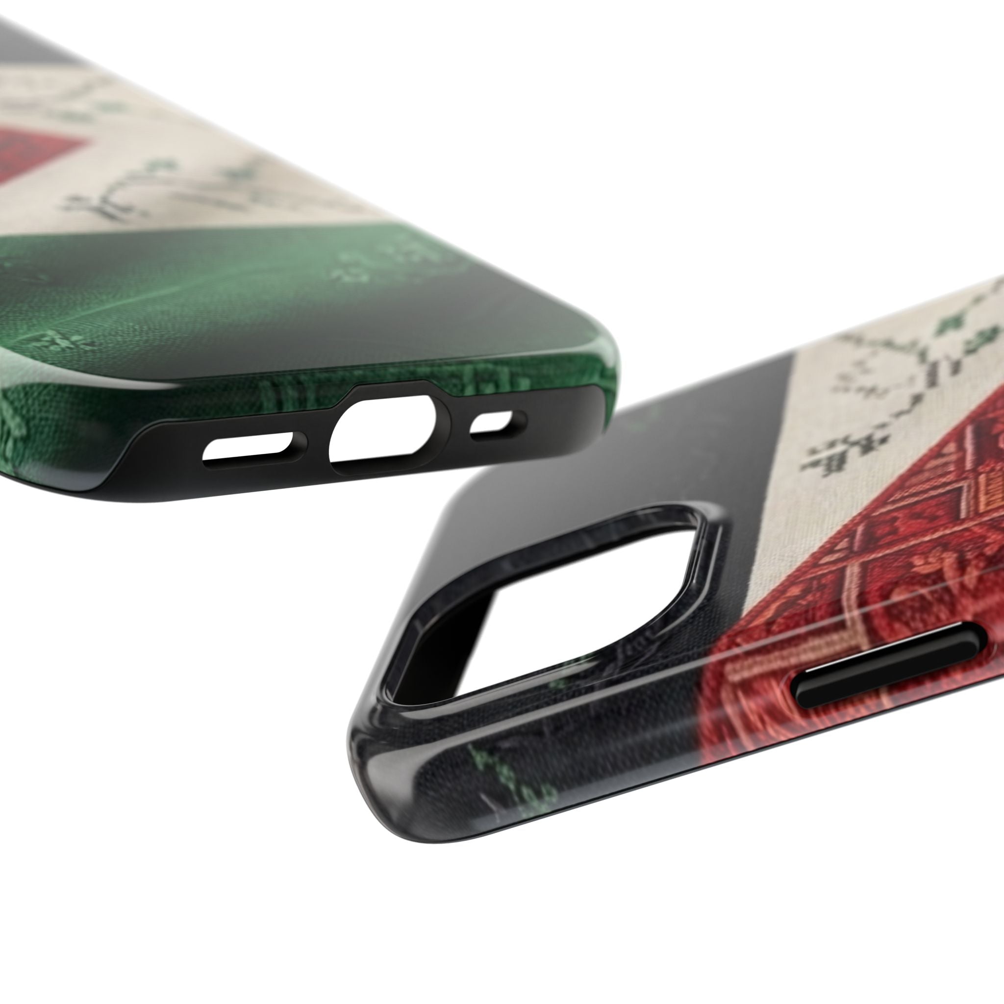 Palestine Flag Pattern Tough Phone Case | Palestine Textile Design