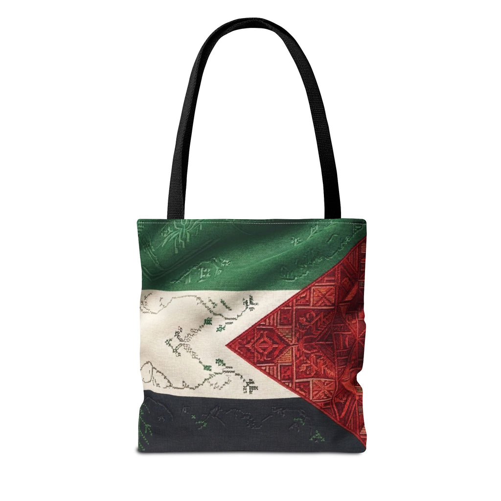 Palestine Flag Pattern Tote Bag | AOP Palestinian Textile Design