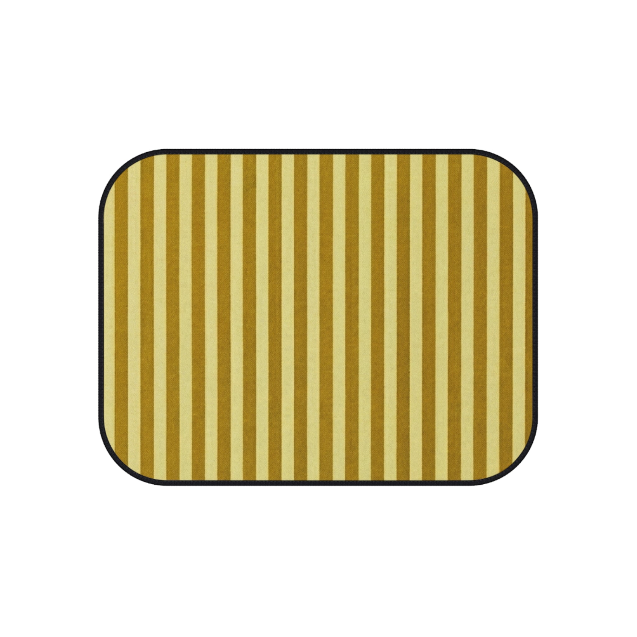 Yellow Stripe Car Floor Mats, Car Interiors Decoration | Gifts for Drivers
