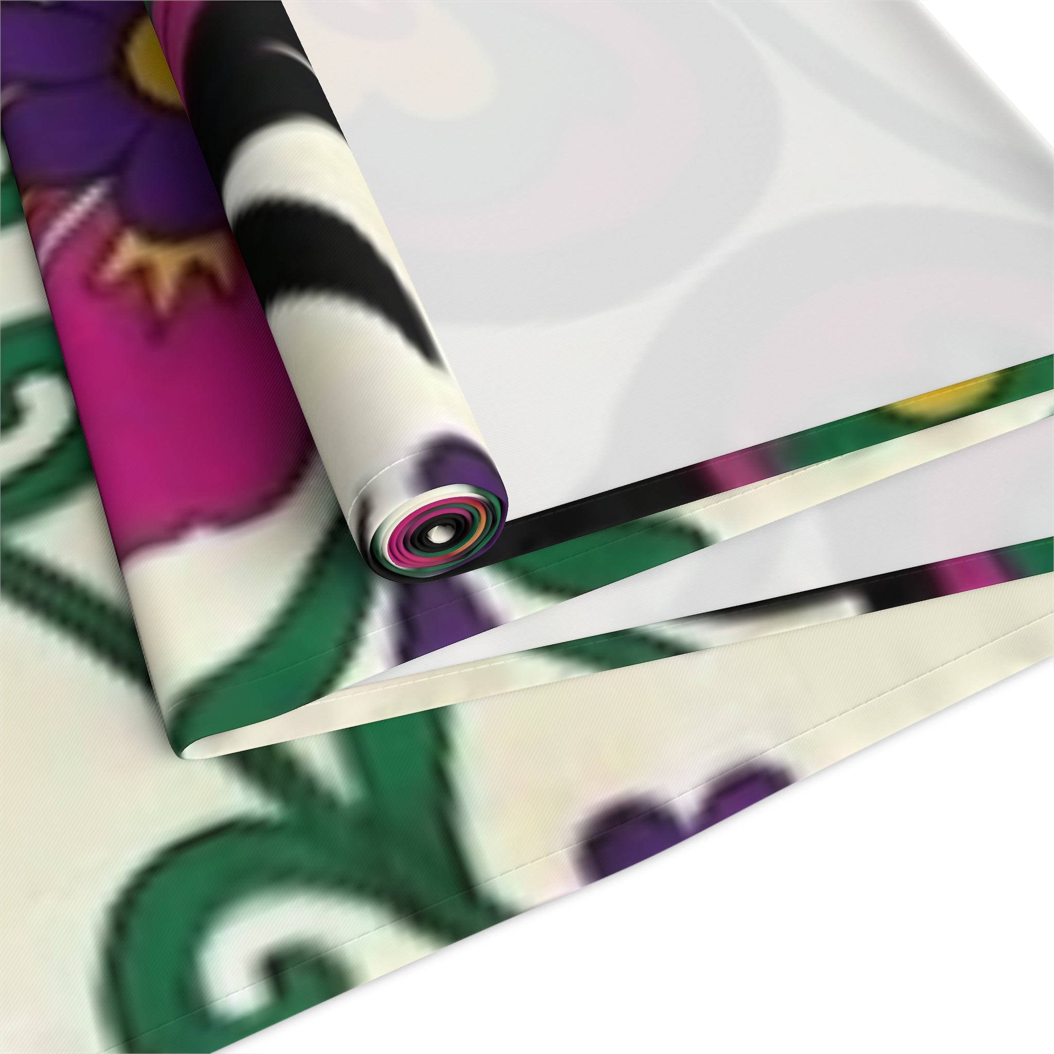 Floral Folk Art Pattern Table Runner | Decorative Dining Linen