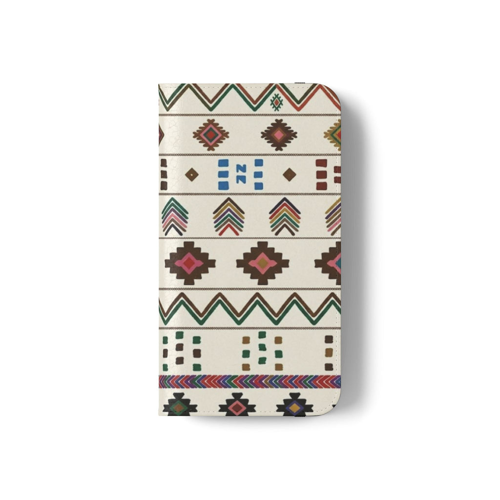 Southwestern Aztec Pattern Flip Case | Tribal Phone Wallet, Card Slots