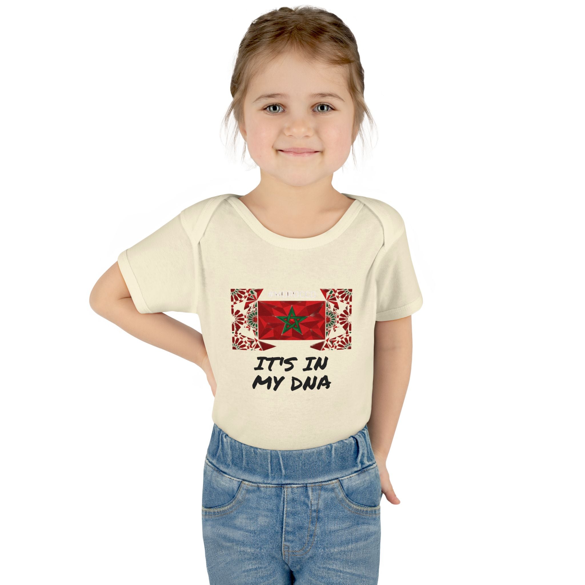 Cute Morocco Flag It's In My DNA Infant Bodysuit | Baby Onesie