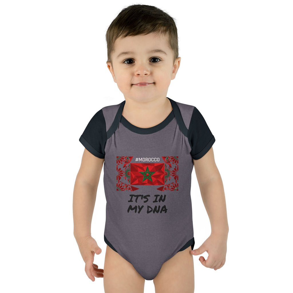 Cute Morocco Flag It's In My DNA Infant Bodysuit | Baby Onesie