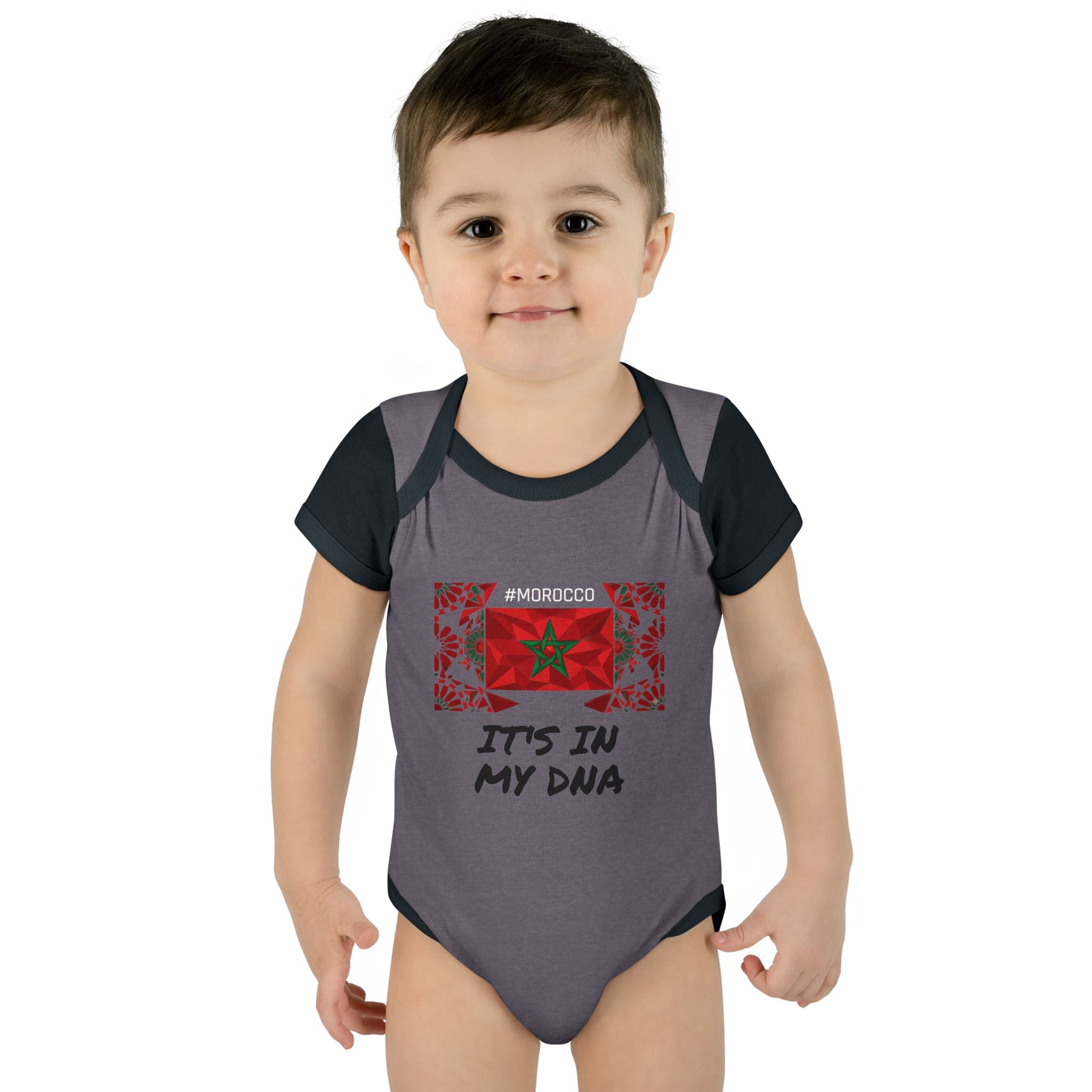Cute Morocco Flag It's In My DNA Infant Bodysuit | Baby Onesie