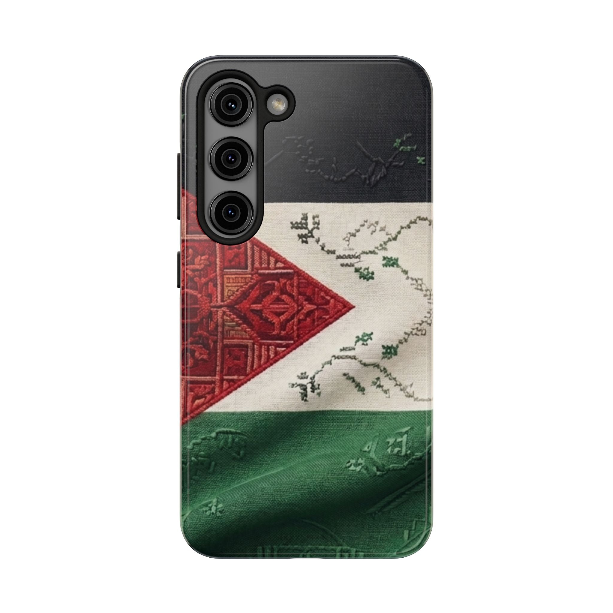 Palestine Flag Pattern Tough Phone Case | Palestine Textile Design