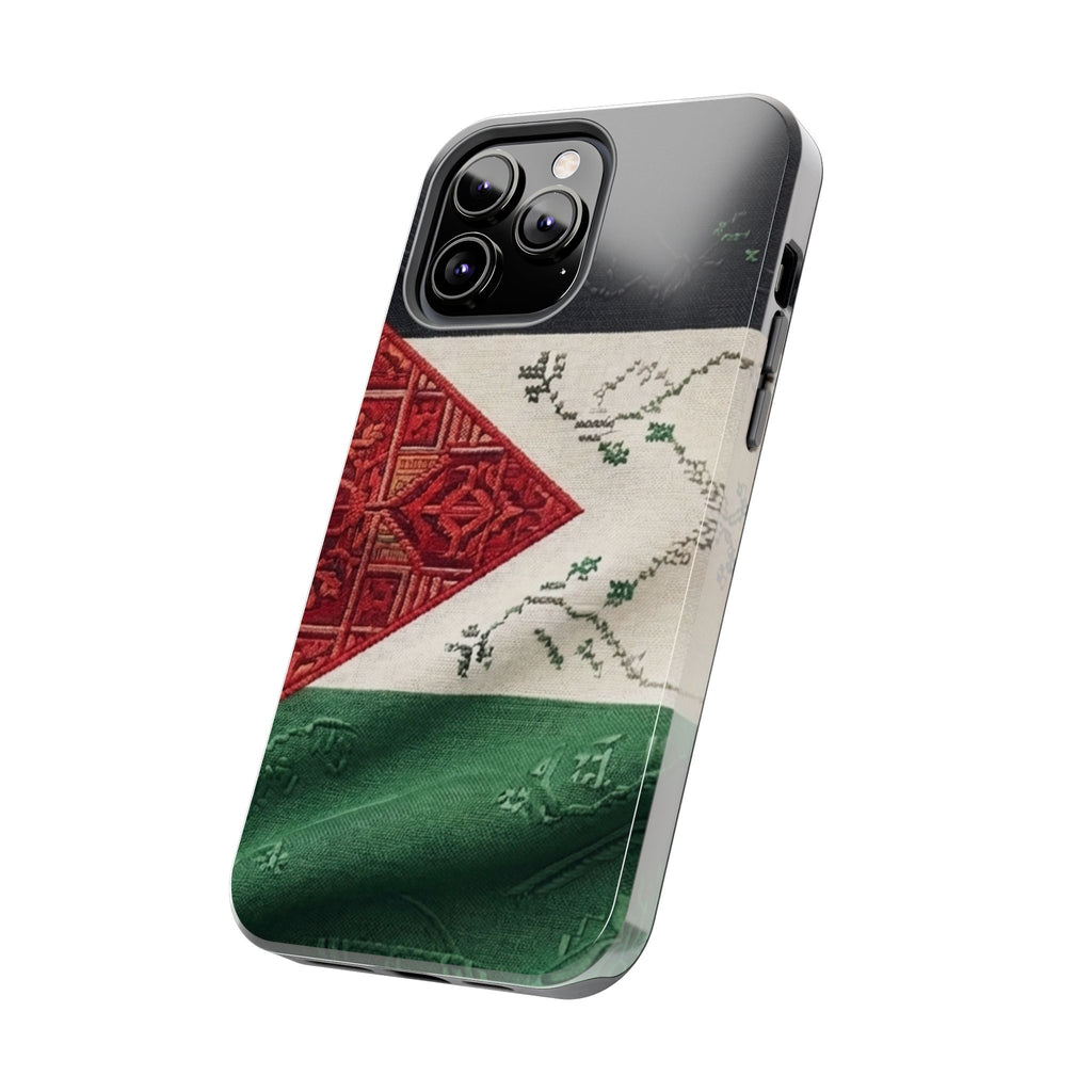 Palestine Flag Pattern Tough Phone Case | Palestine Textile Design