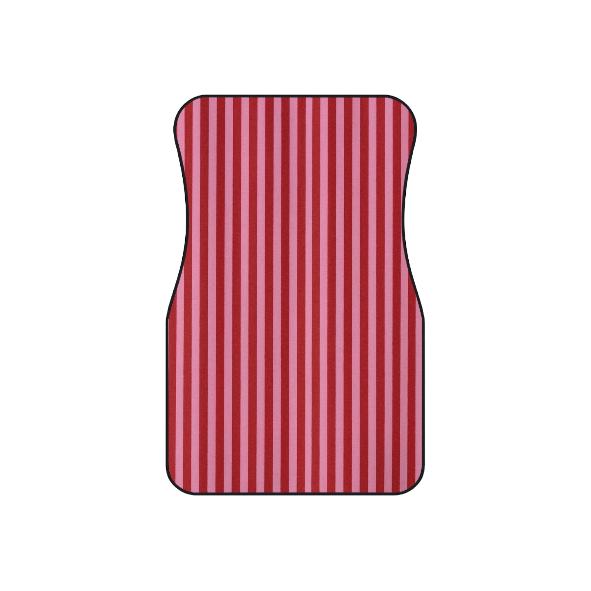 Red and Pink Stripe Car Floor Mats, Car Interiors Decoration | Gifts for Women Drivers