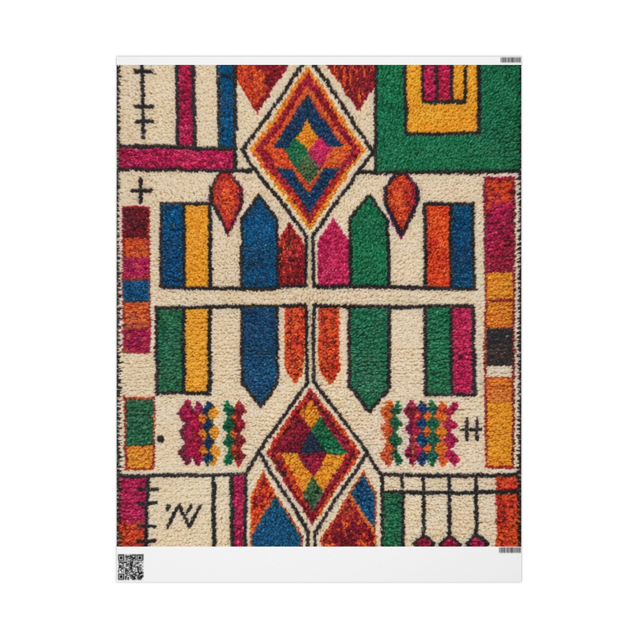Wrapping Paper - Colorful Geometric Kente Pattern Gift Wrap