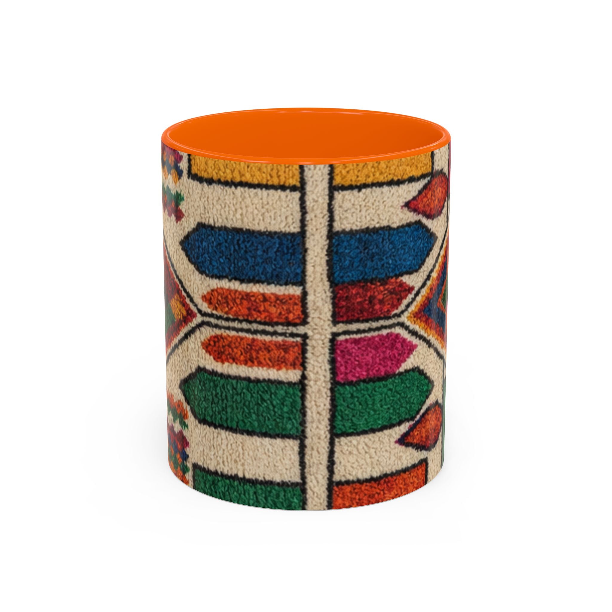 Colorful Geometric Moroccan Pattern Accent Coffee Mug | 11oz or 15oz