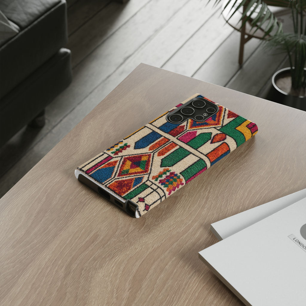 Colorful Moroccan Berber Pattern Phone Case | Tough Cases