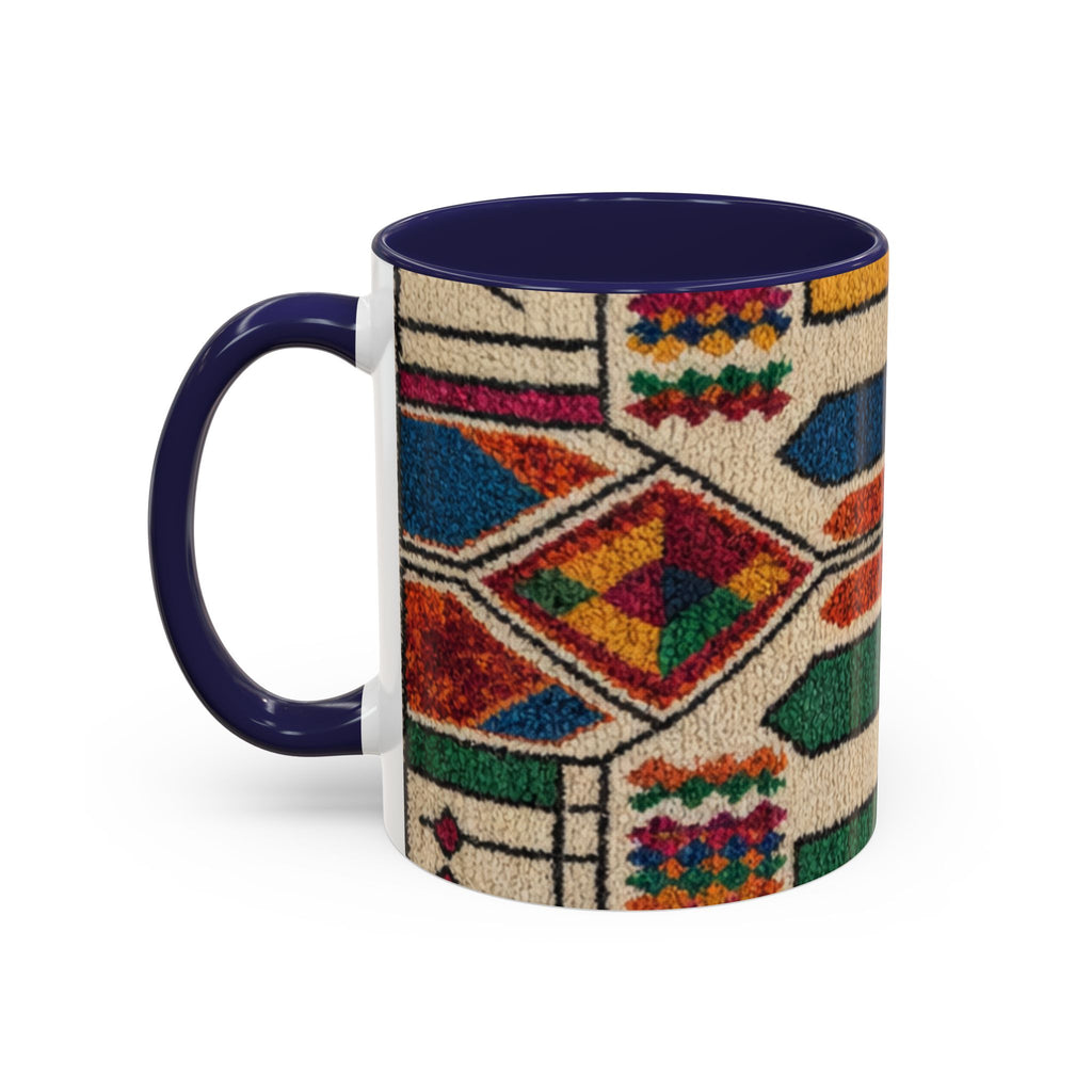 Colorful Geometric Moroccan Pattern Accent Coffee Mug | 11oz or 15oz