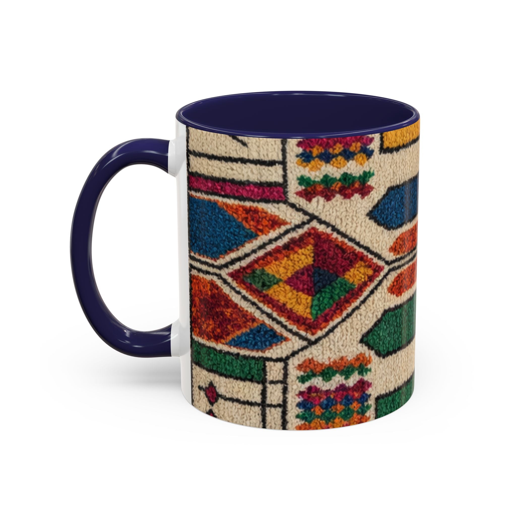 Colorful Geometric Moroccan Pattern Accent Coffee Mug | 11oz or 15oz