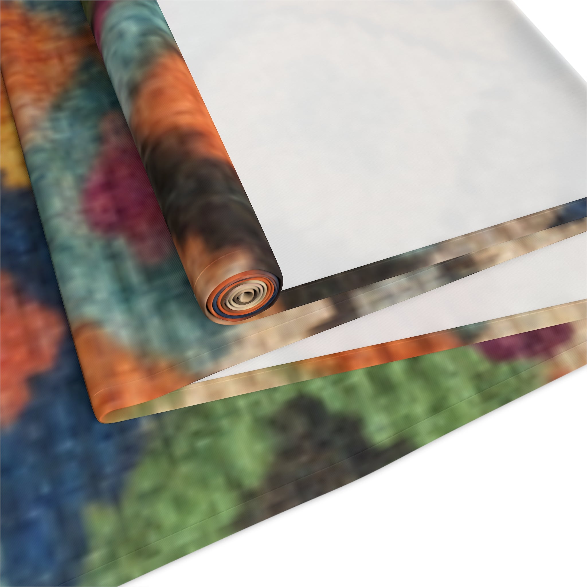 Colorful Kilim Diamond Pattern Table Runner | Cotton Poly