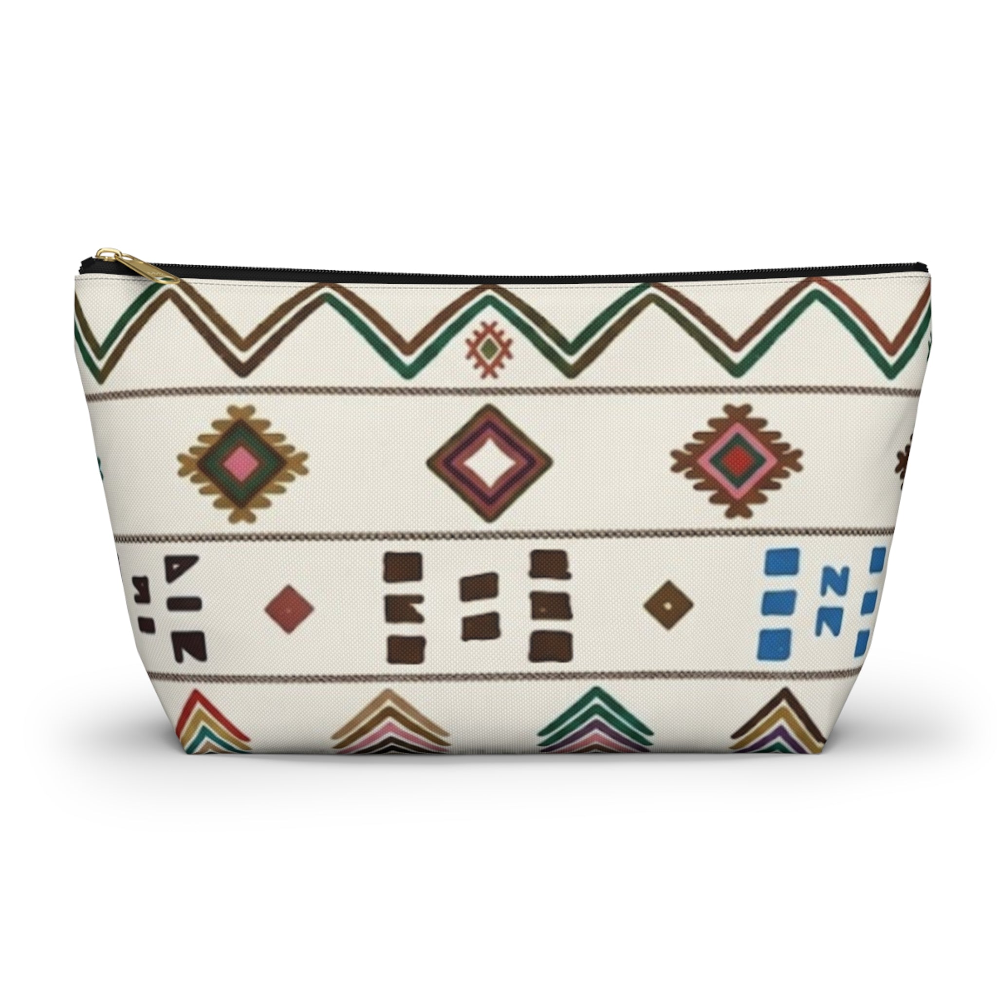 Boho Aztec Pattern Accessory Pouch | TBottom Makeup Bag