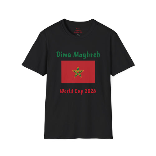 Dima Maghreb Moroccan Flag World Cup 2026 T-Shirt | Support Morocco