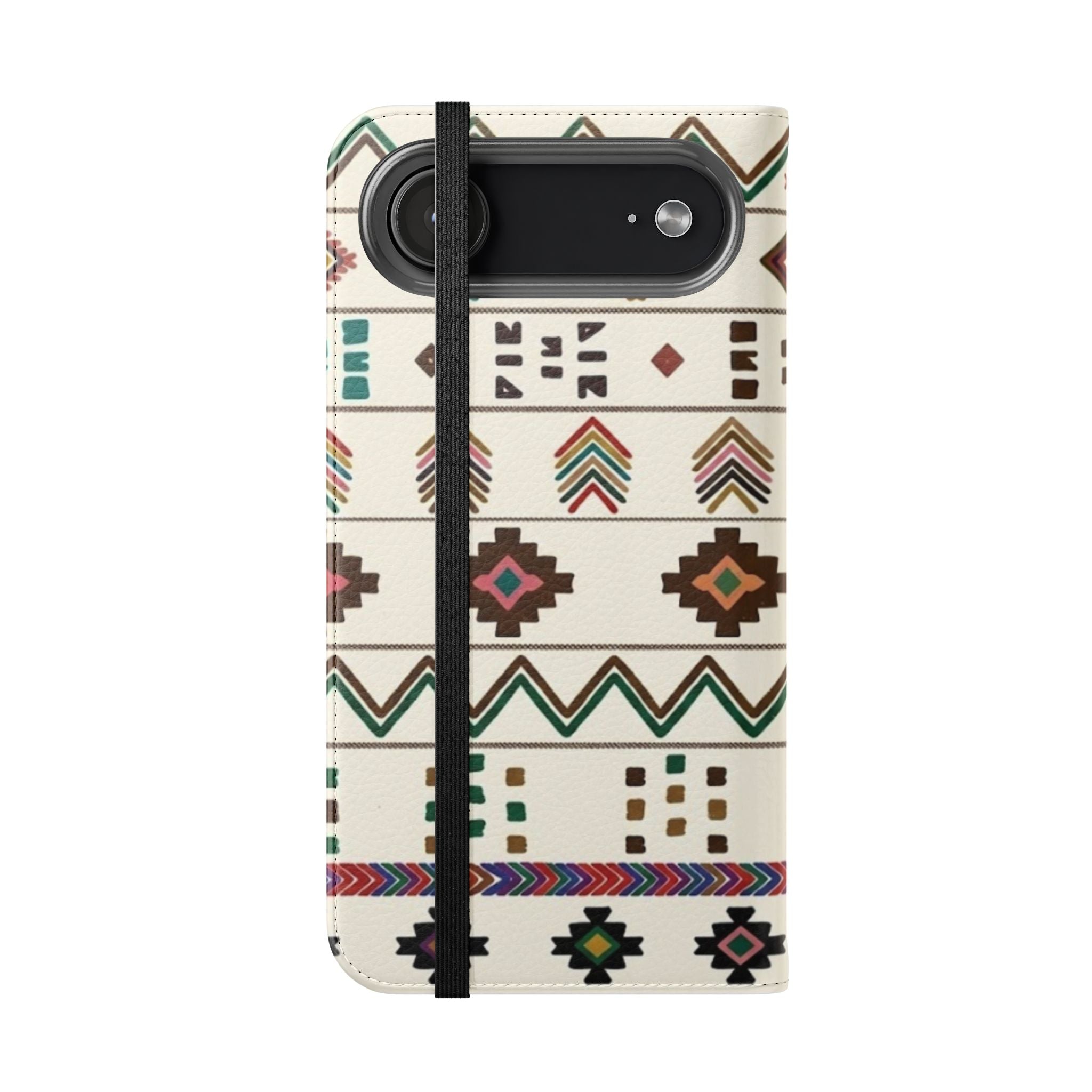 Southwestern Aztec Pattern Flip Case | Tribal Phone Wallet, Card Slots