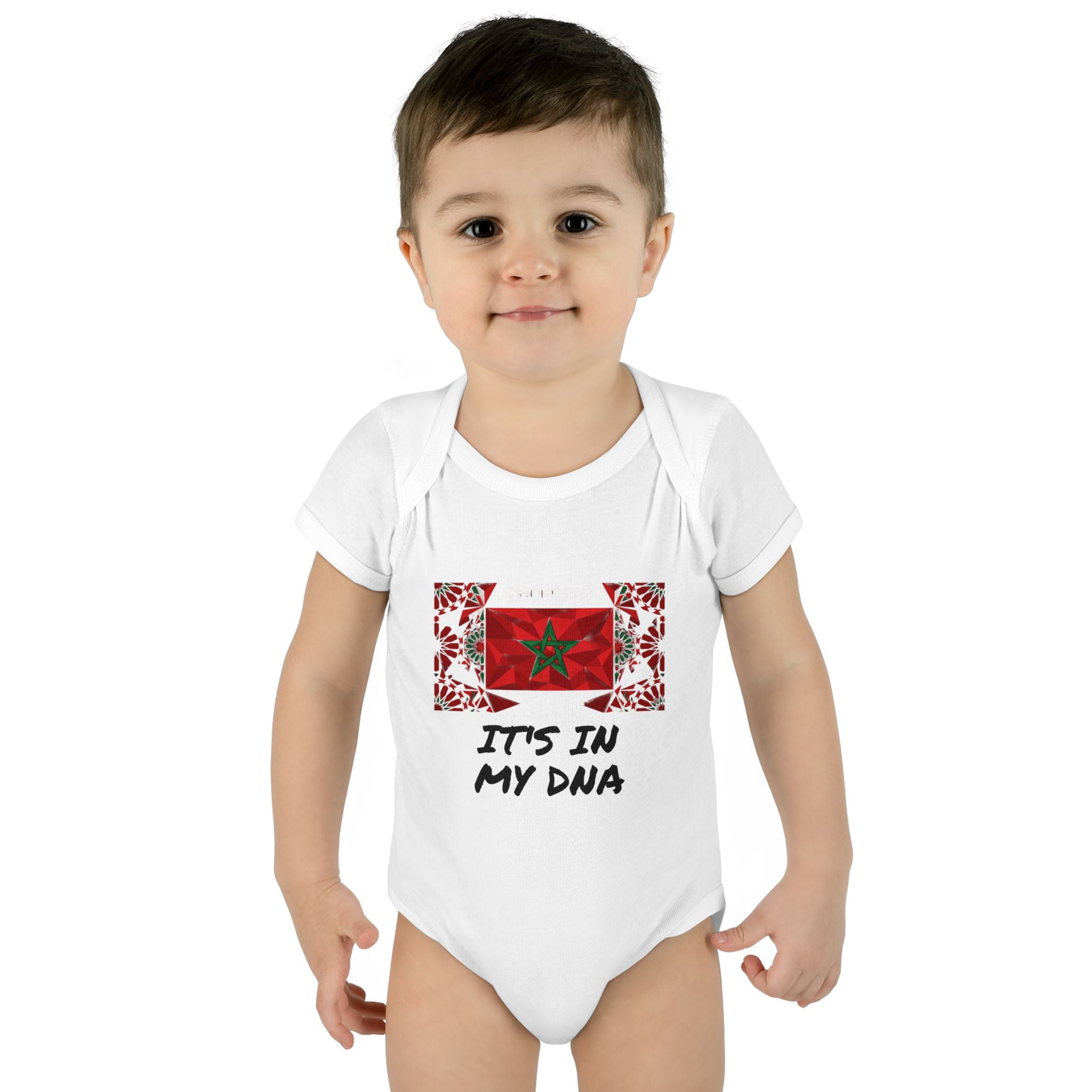 Cute Morocco Flag It's In My DNA Infant Bodysuit | Baby Onesie