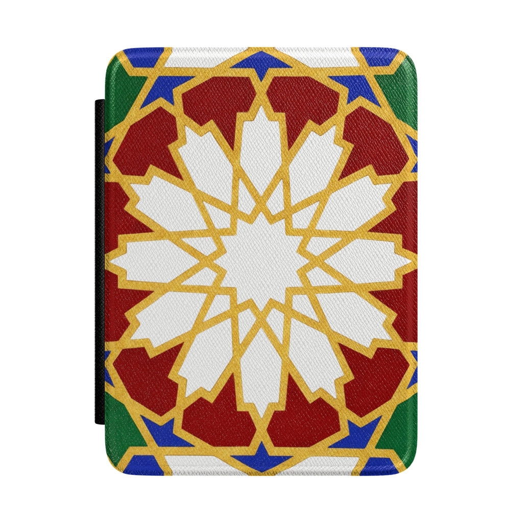 Geometric Star Mosaic Kindle Case | Islamic Pattern, Colorful Medallion