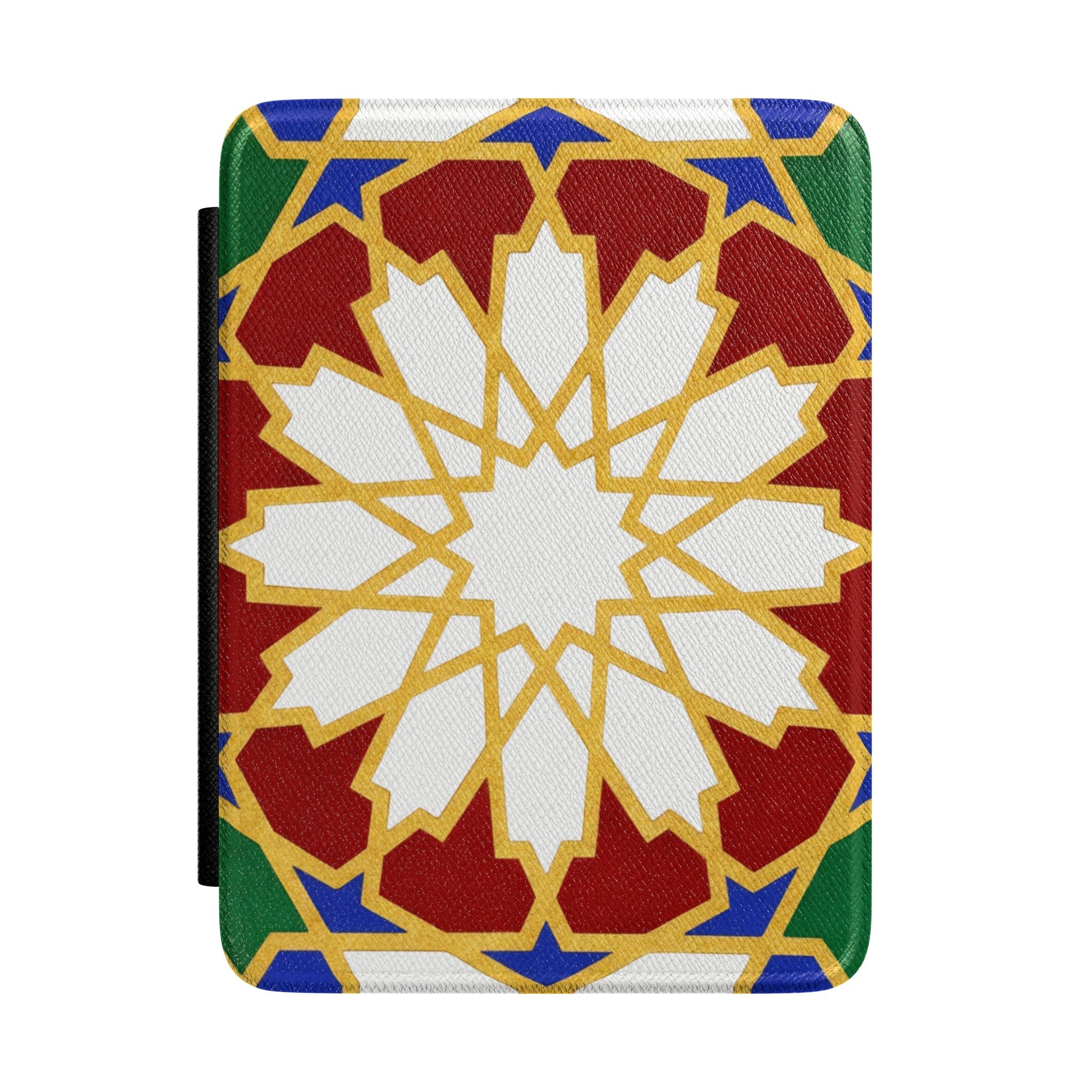 Geometric Star Mosaic Kindle Case | Islamic Pattern, Colorful Medallion
