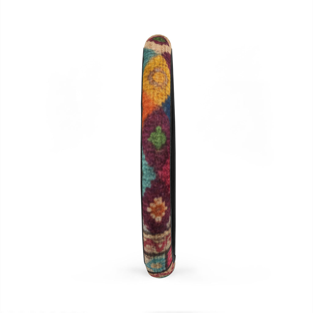 Boho Floral Pattern Car Steering Wheel Cover | Colorful Tie-Dye Inspired