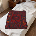 Persian Blanket | Red Ornamental Boho Throw