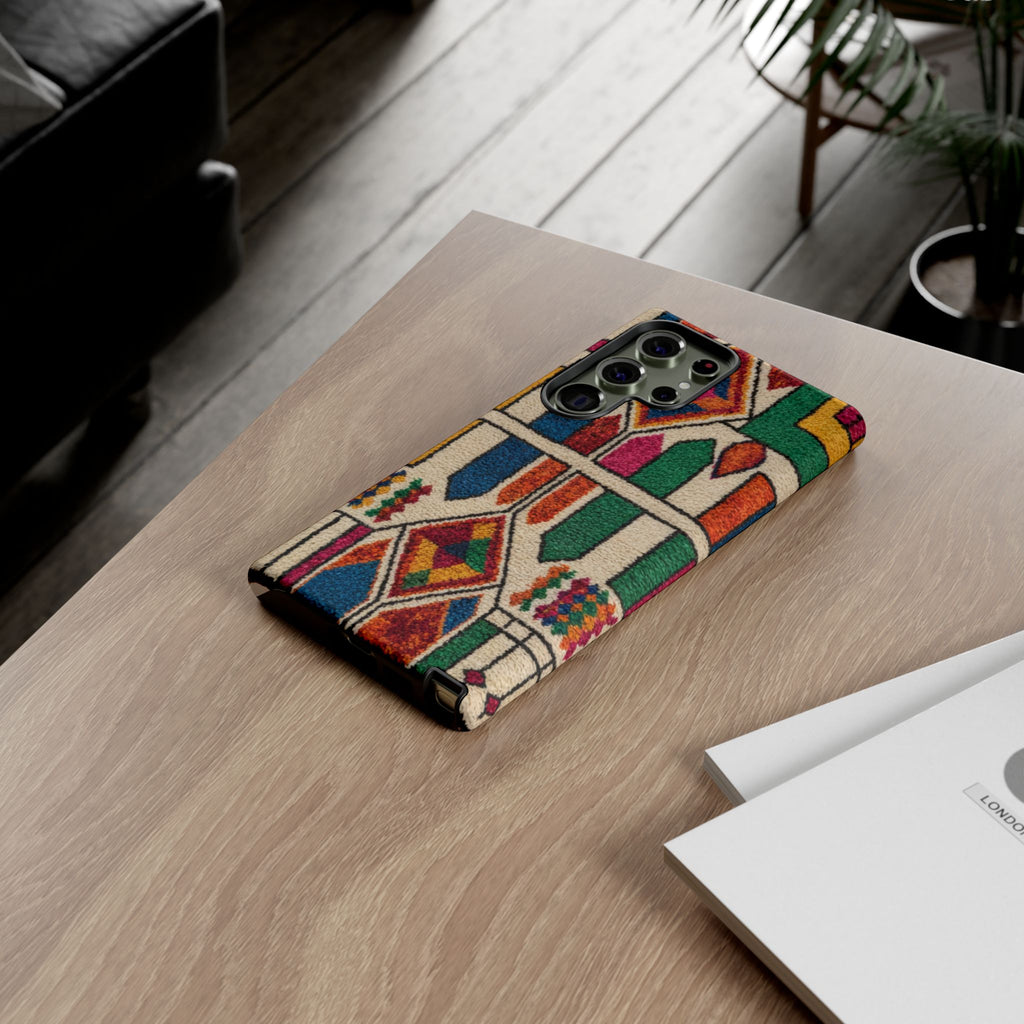 Colorful Moroccan Berber Pattern Phone Case | Tough Cases