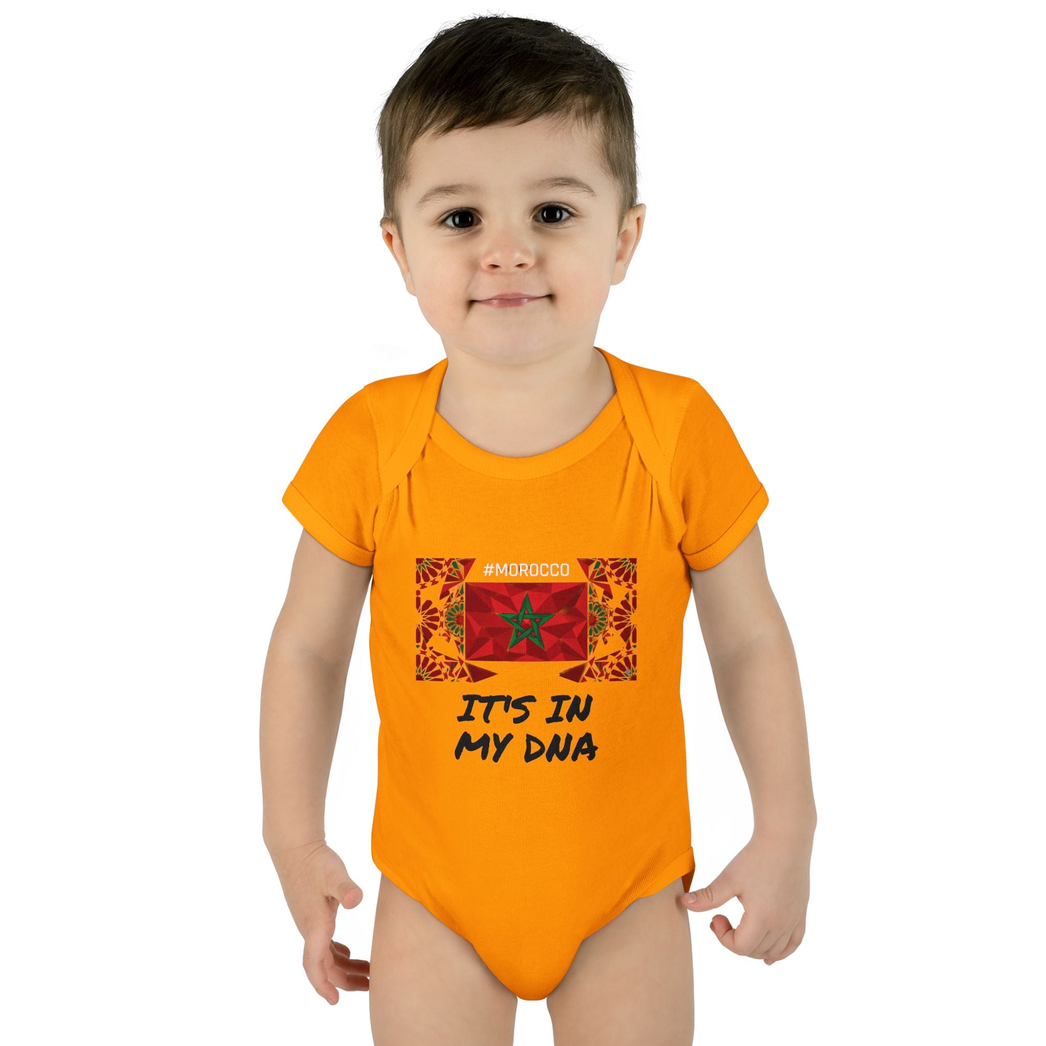 Cute Morocco Flag It's In My DNA Infant Bodysuit | Baby Onesie