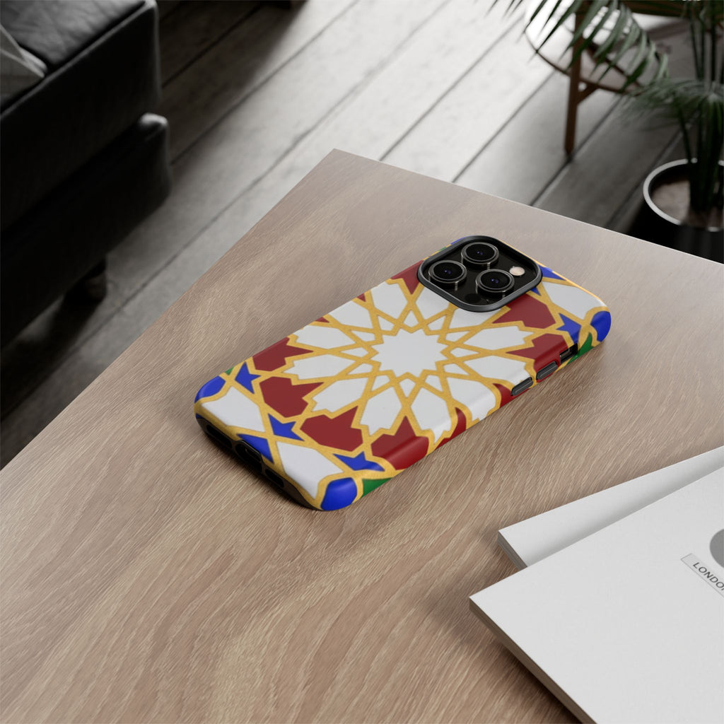 Geometric Moroccan Pattern Tough Case | Colorful Mosaic Phone Cover