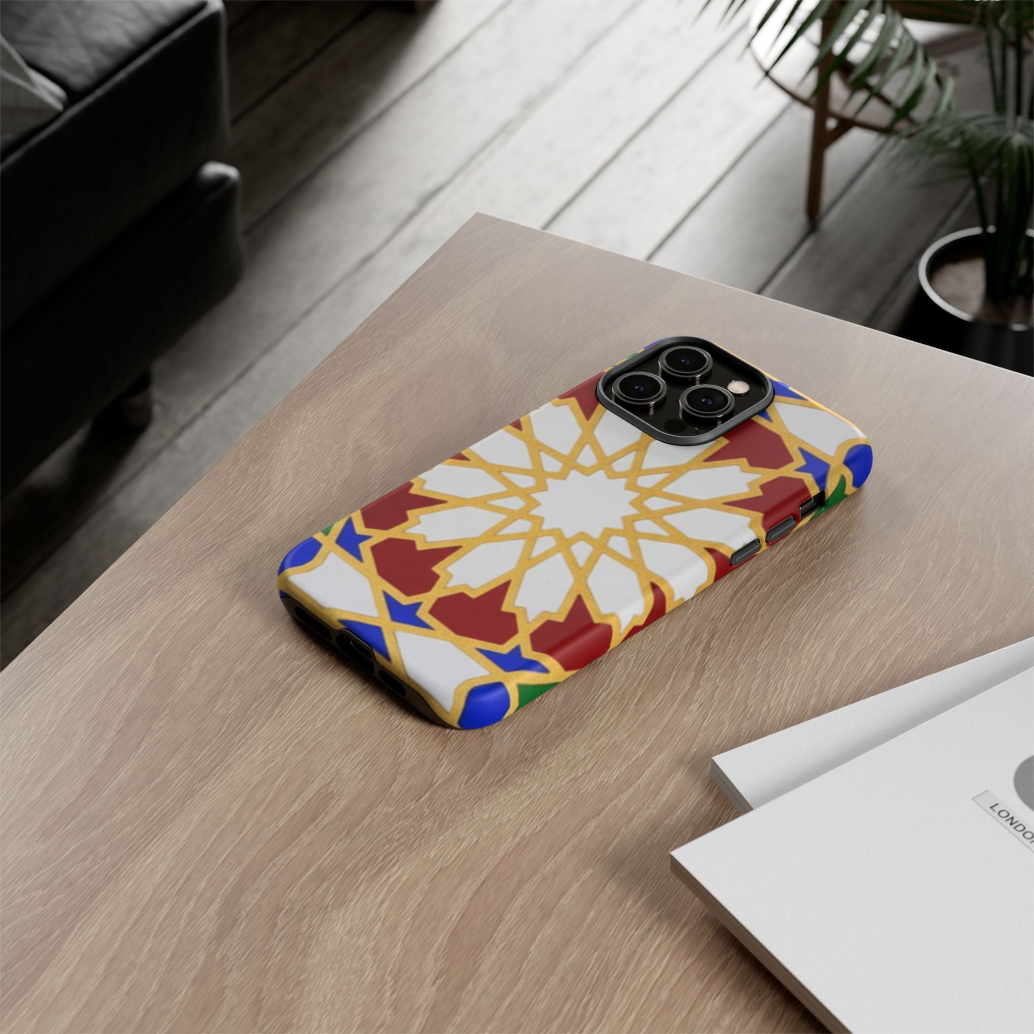 Geometric Moroccan Pattern Tough Case | Colorful Mosaic Phone Cover