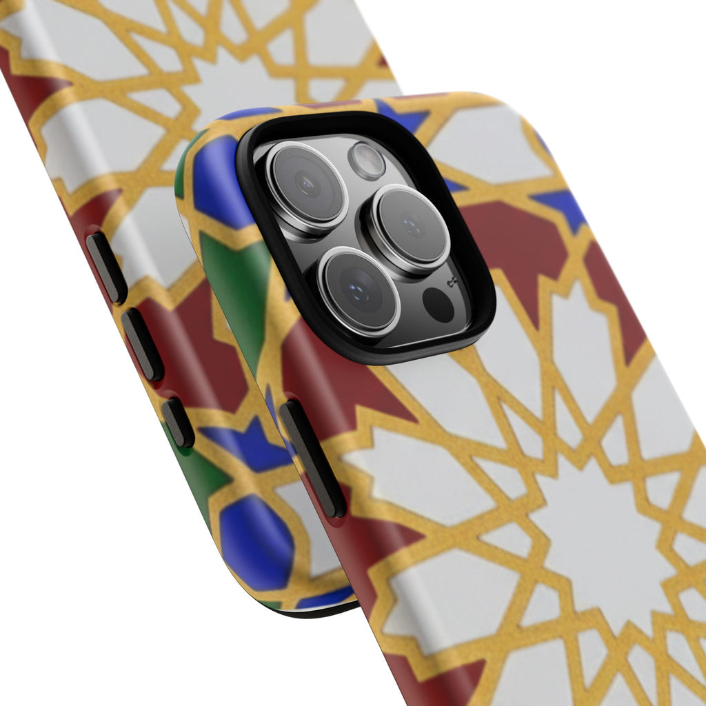 Geometric Moroccan Pattern Tough Case | Colorful Mosaic Phone Cover