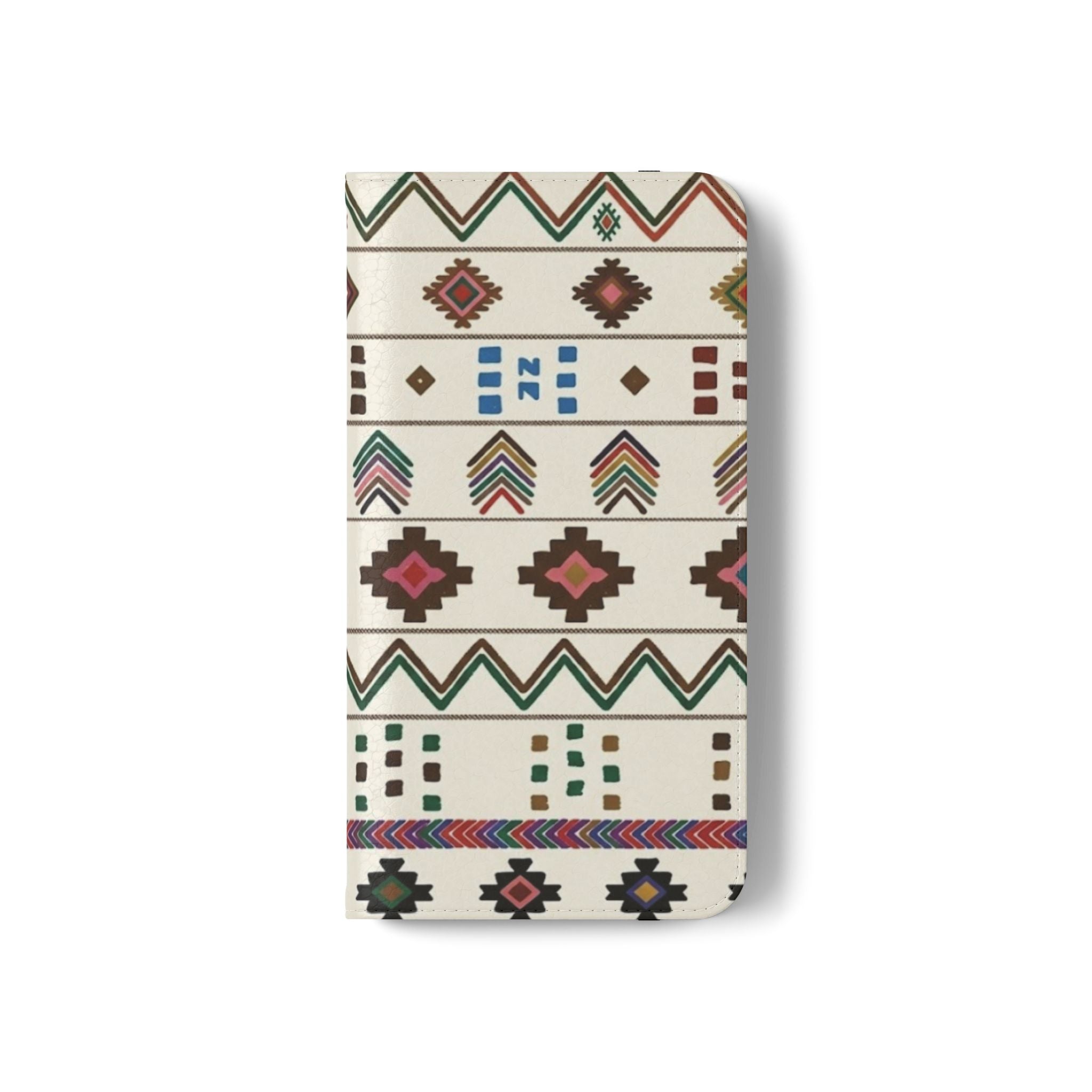 Southwestern Aztec Pattern Flip Case | Tribal Phone Wallet, Card Slots