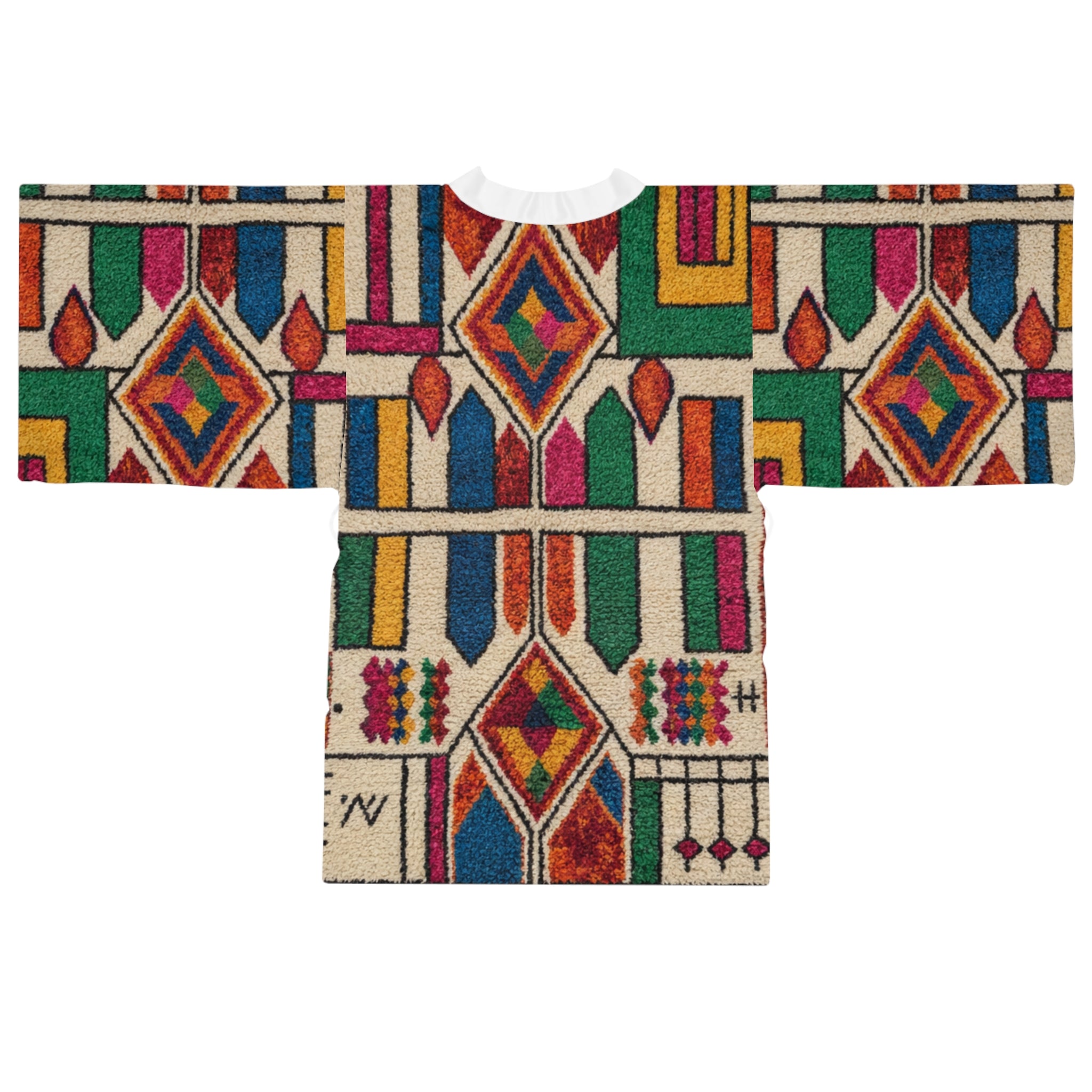 Colorful Geometric Moroccan Pattern Kimono