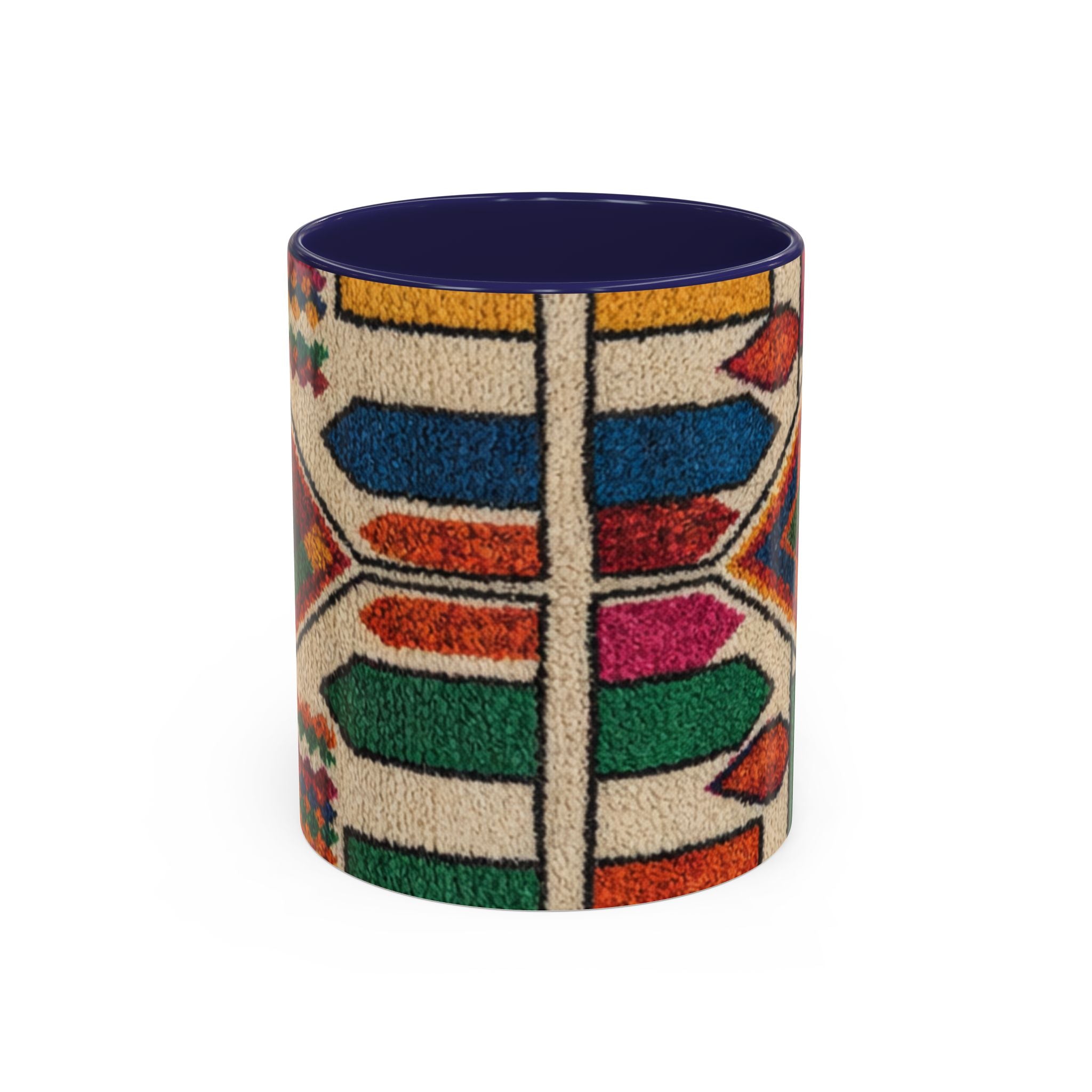 Colorful Geometric Moroccan Pattern Accent Coffee Mug | 11oz or 15oz