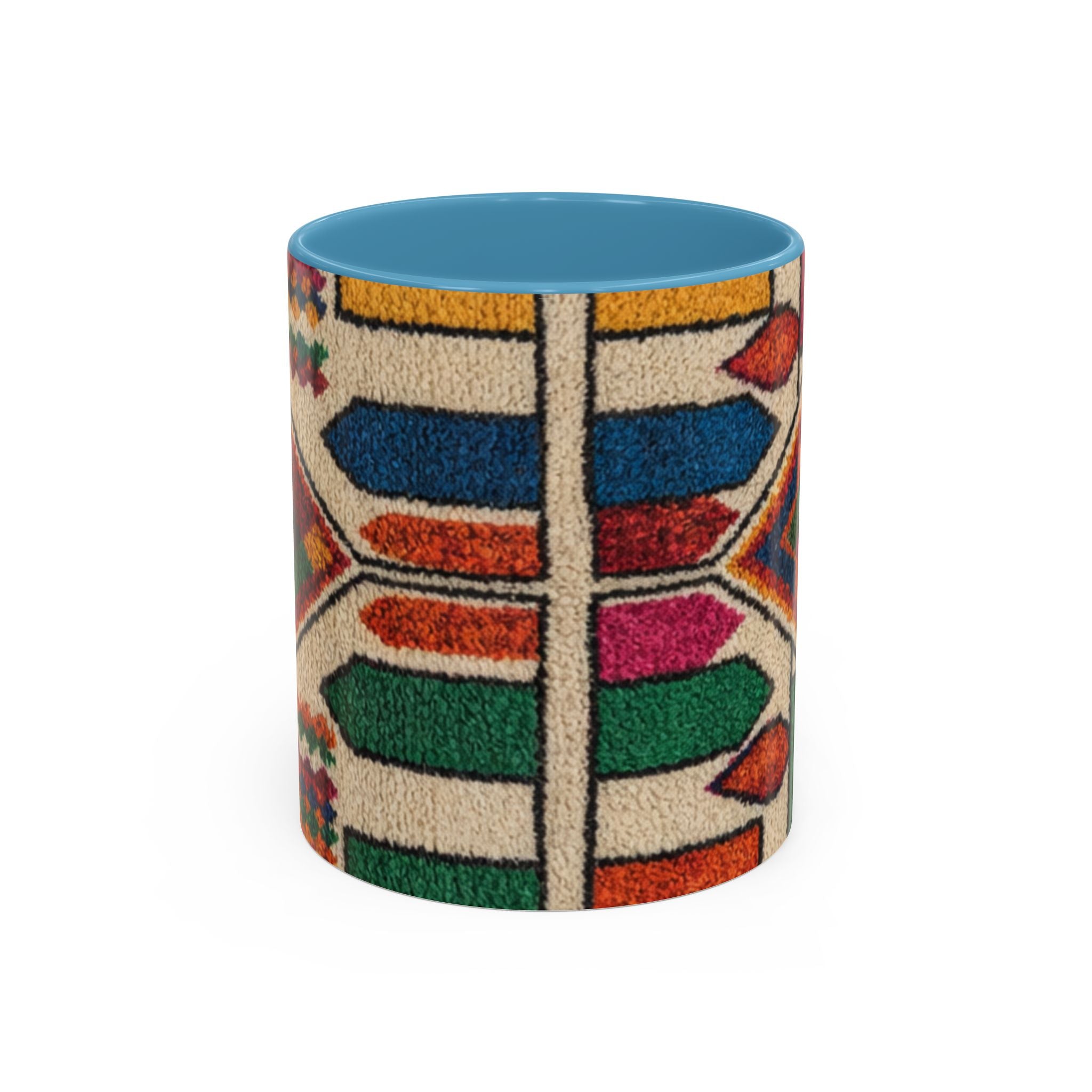 Colorful Geometric Moroccan Pattern Accent Coffee Mug | 11oz or 15oz