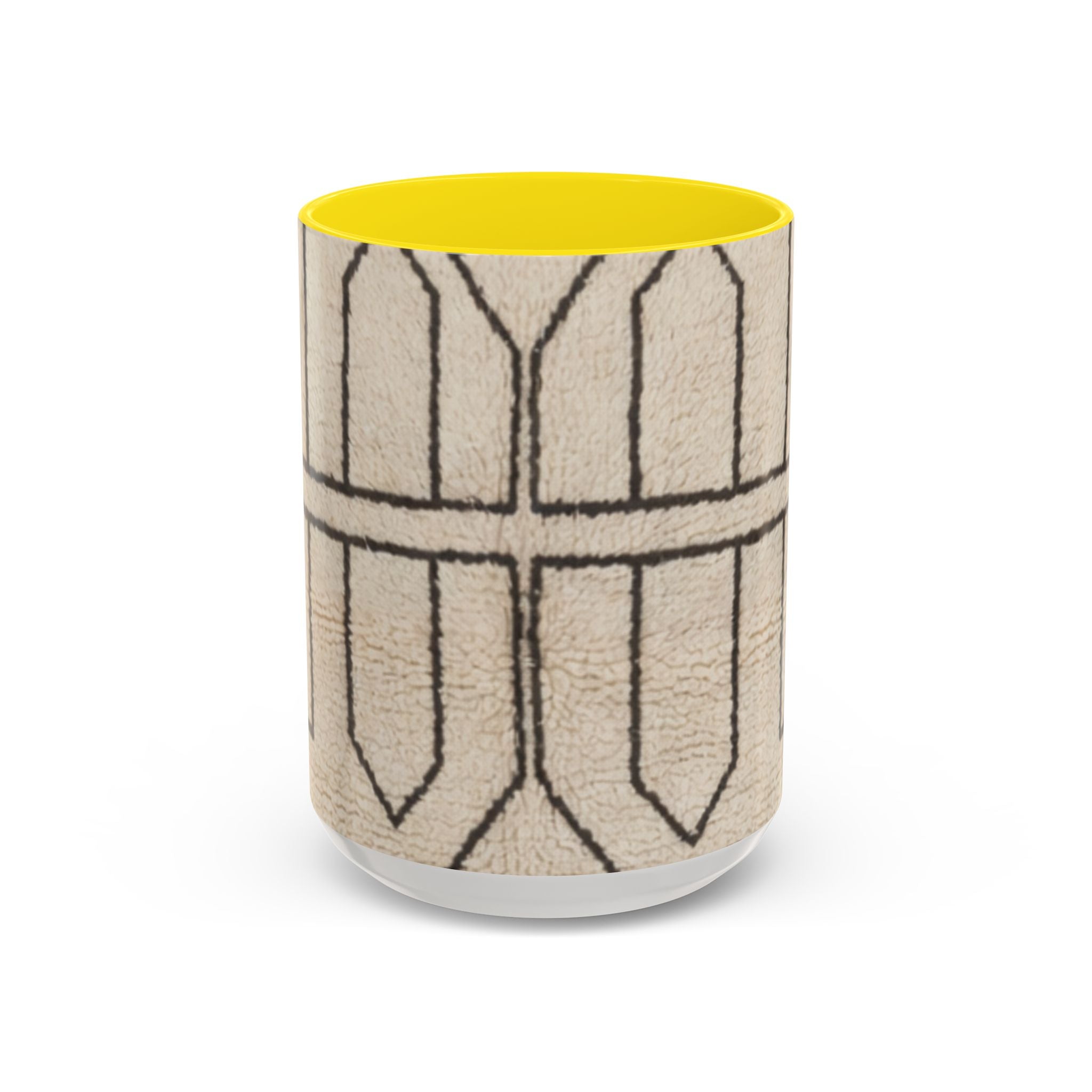 Neutral Geometric Pattern Mug | Accent Coffee Mug 11oz 15oz