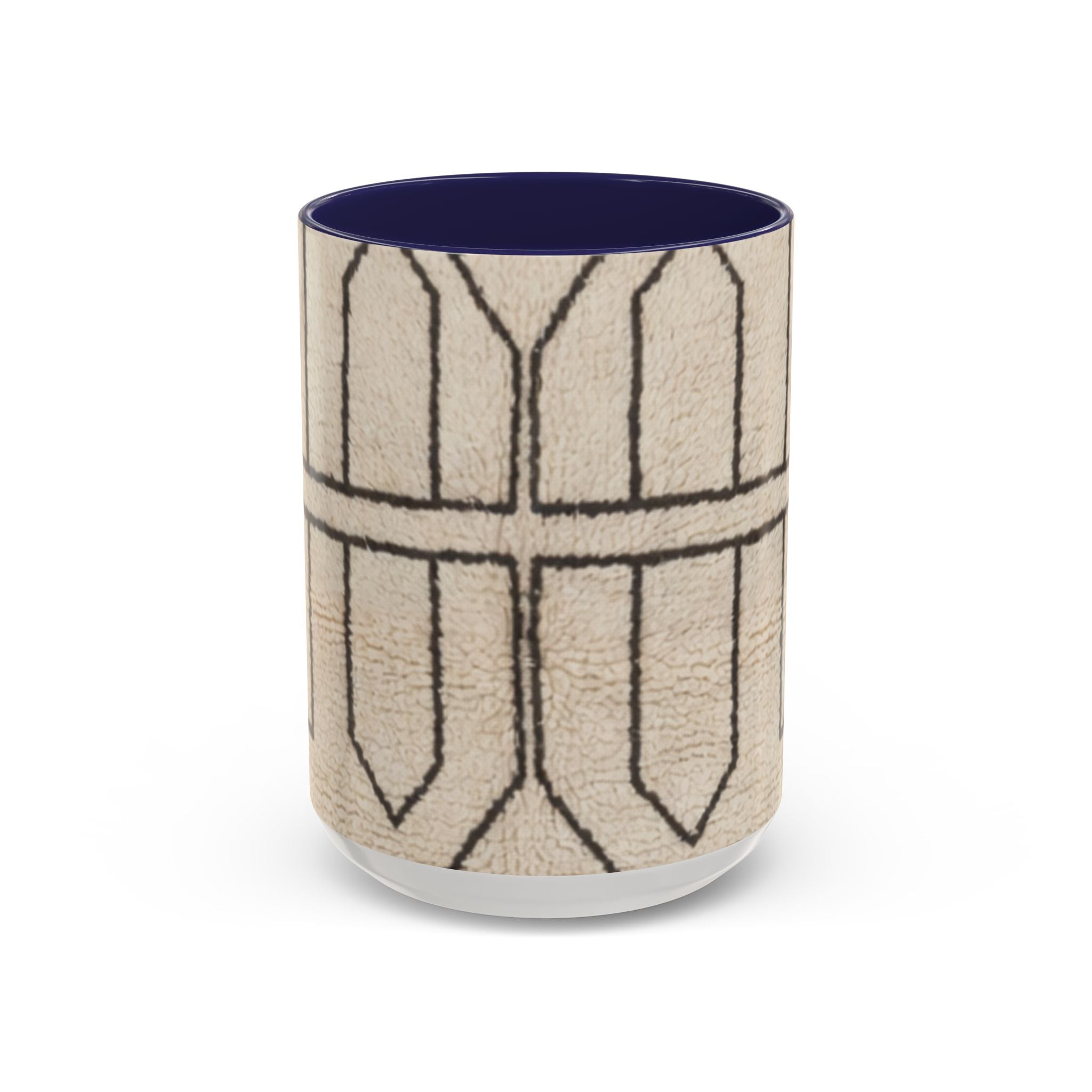 Neutral Geometric Pattern Mug | Accent Coffee Mug 11oz 15oz
