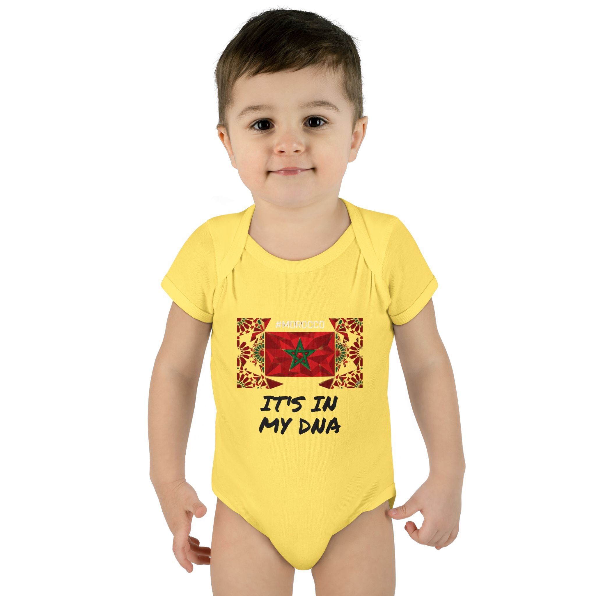 Cute Morocco Flag It's In My DNA Infant Bodysuit | Baby Onesie
