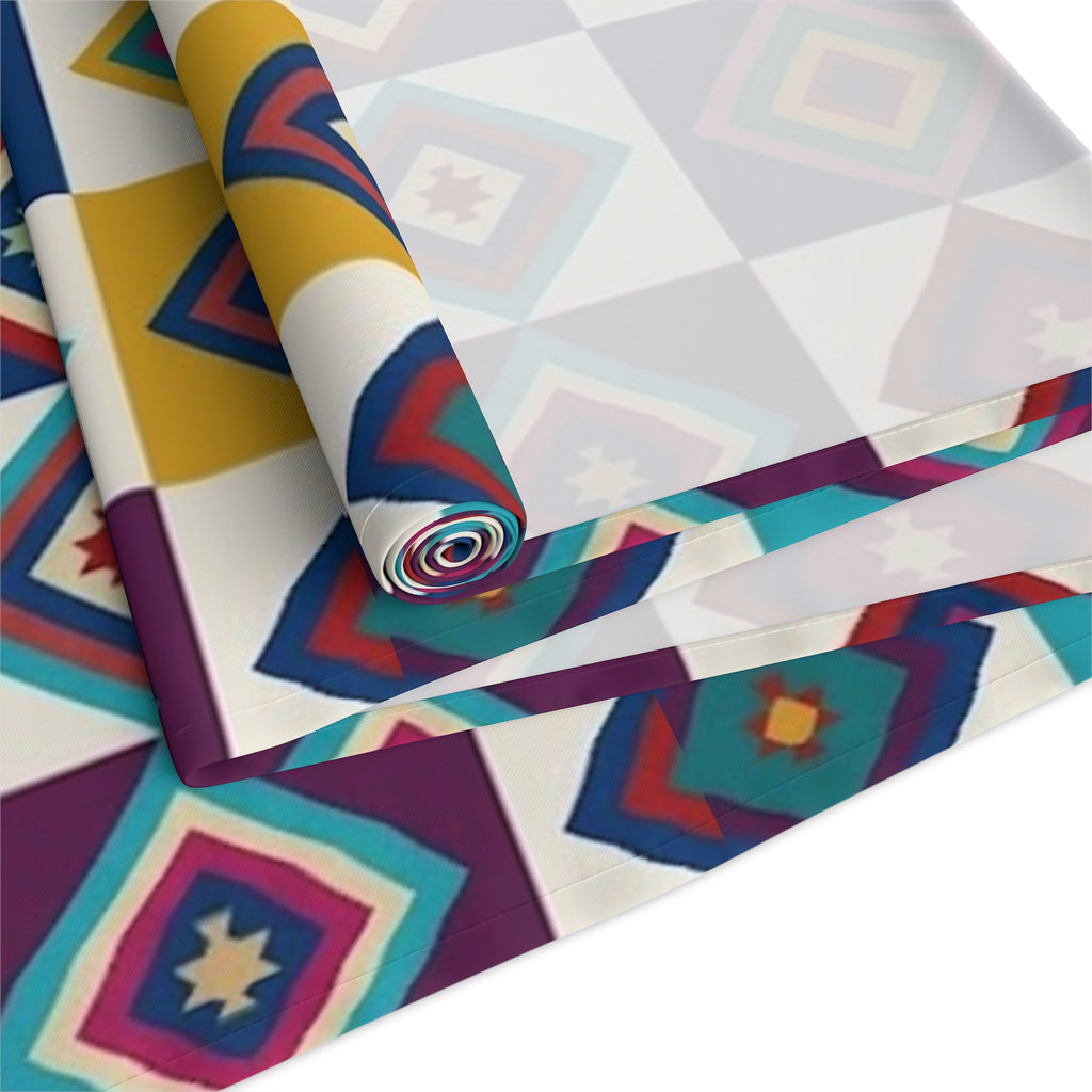 Southwestern Diamond Table Runner | Cotton Blue table runner