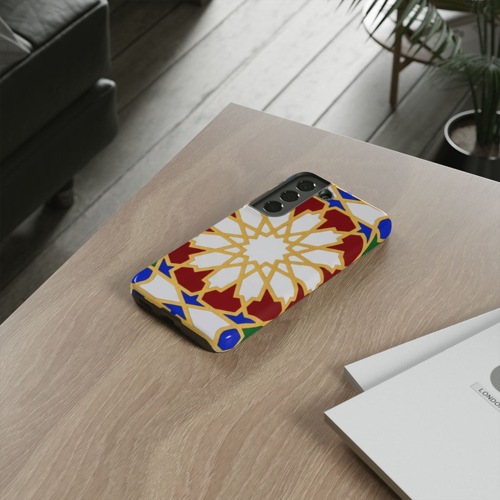 Geometric Moroccan Pattern Tough Case | Colorful Mosaic Phone Cover