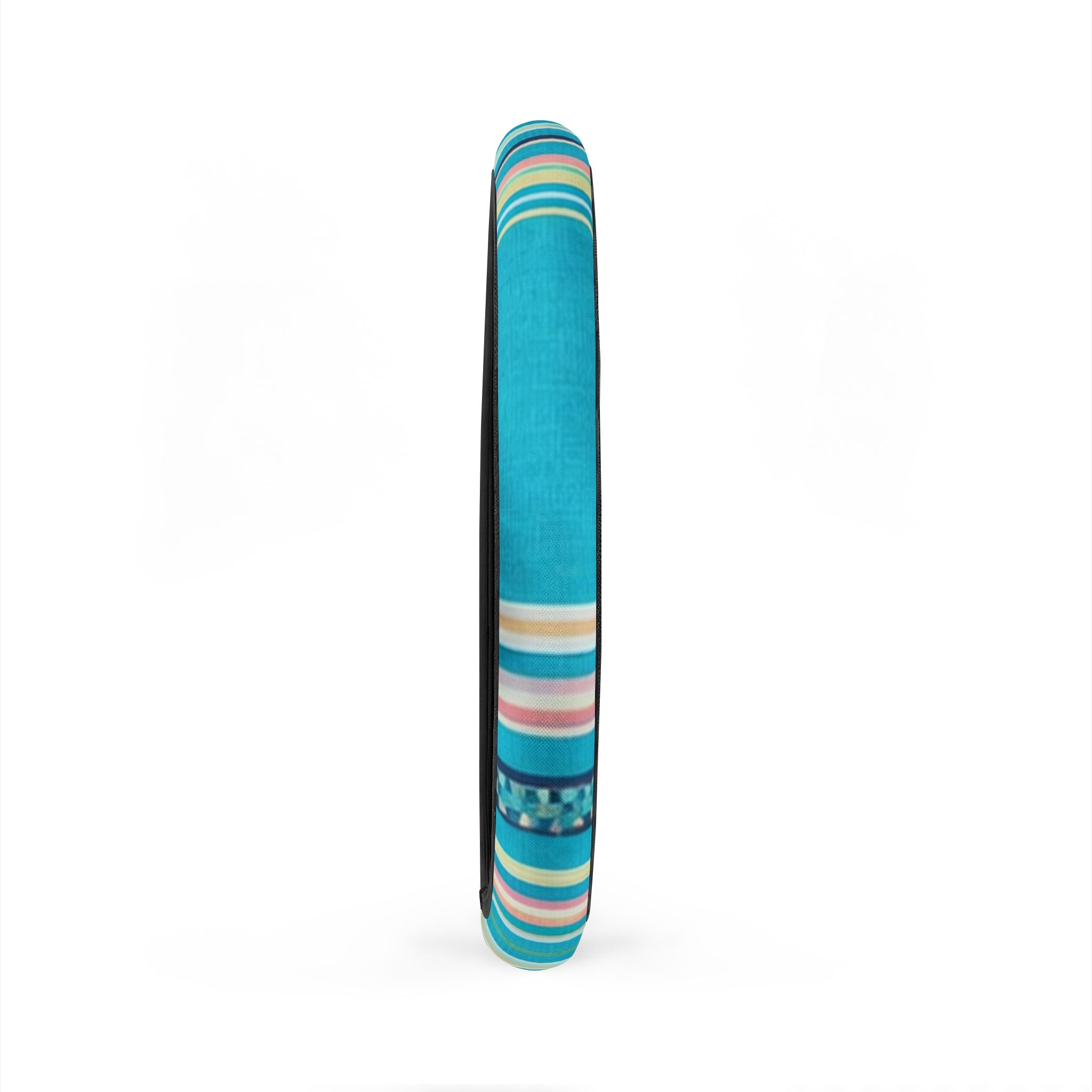 Teal Wave Stripe Car Steering Wheel Cover | Blue Striped Steering Wheel Sleeve