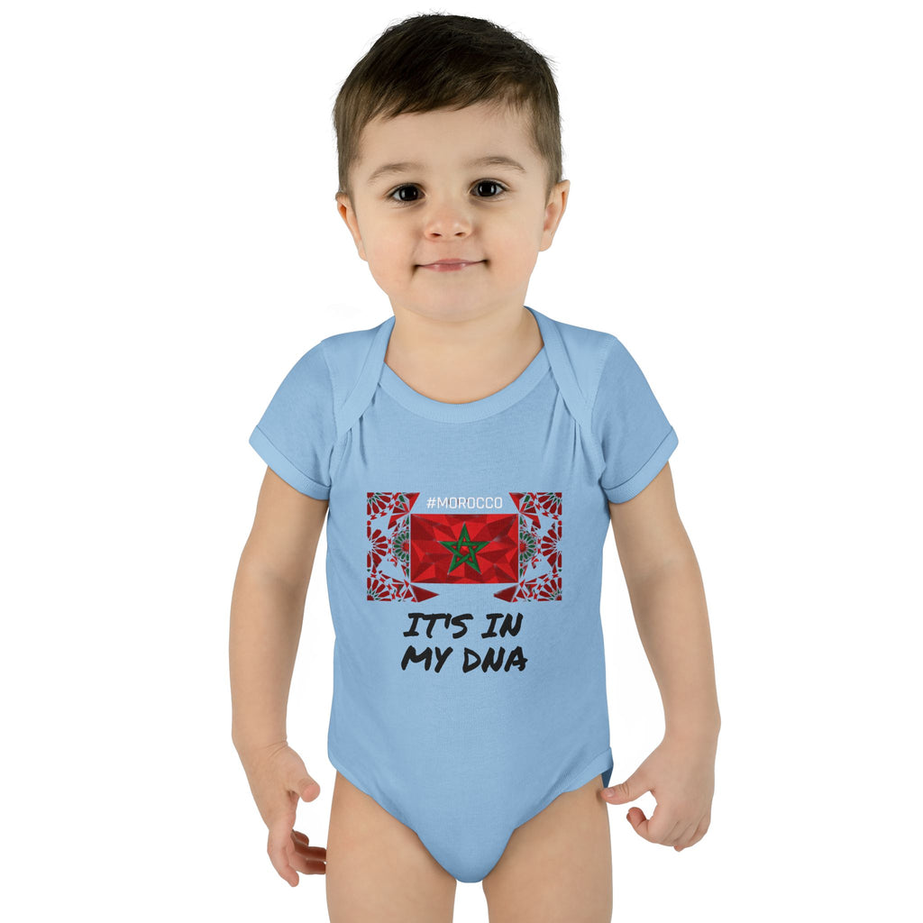 Cute Morocco Flag It's In My DNA Infant Bodysuit | Baby Onesie
