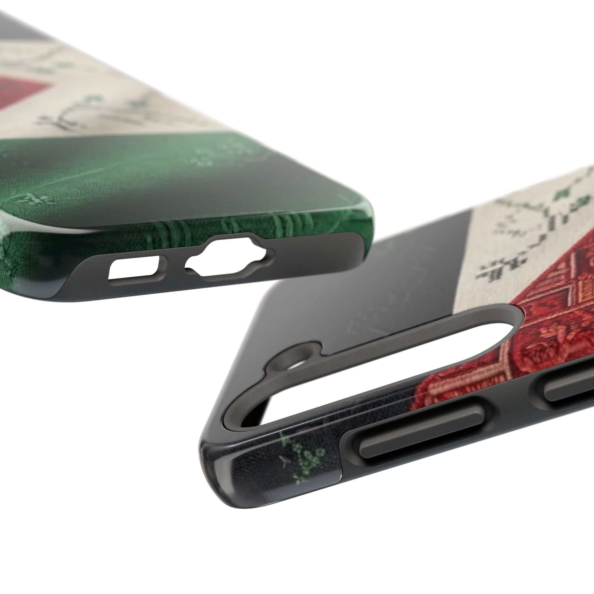 Palestine Flag Pattern Tough Phone Case | Palestine Textile Design